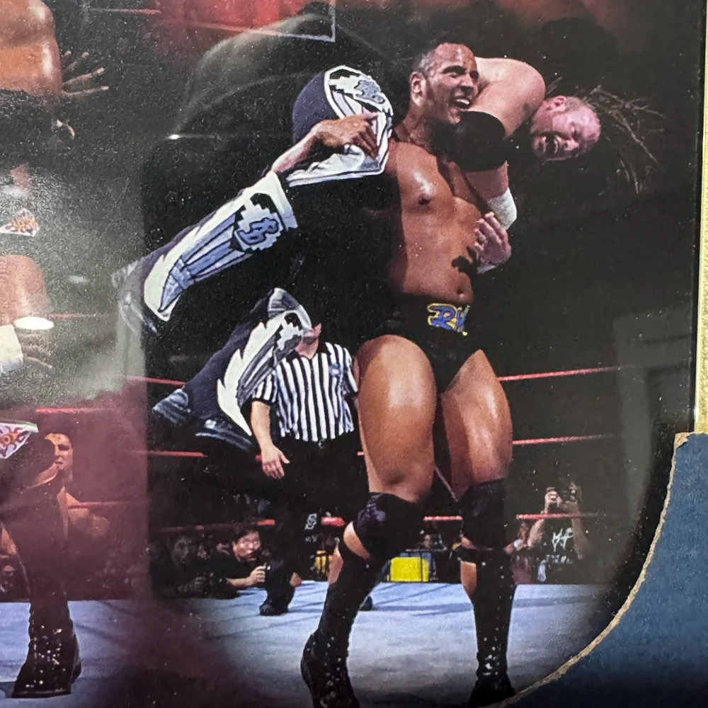 Vintage 90’s WWF The Rock Photo Picture Art Wrestling Norman James Poster 8 x 10